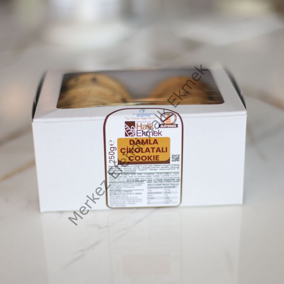 glutensiz damla çikolatalı cookie 250 gr | Merkezefendi Halk Ekmek
