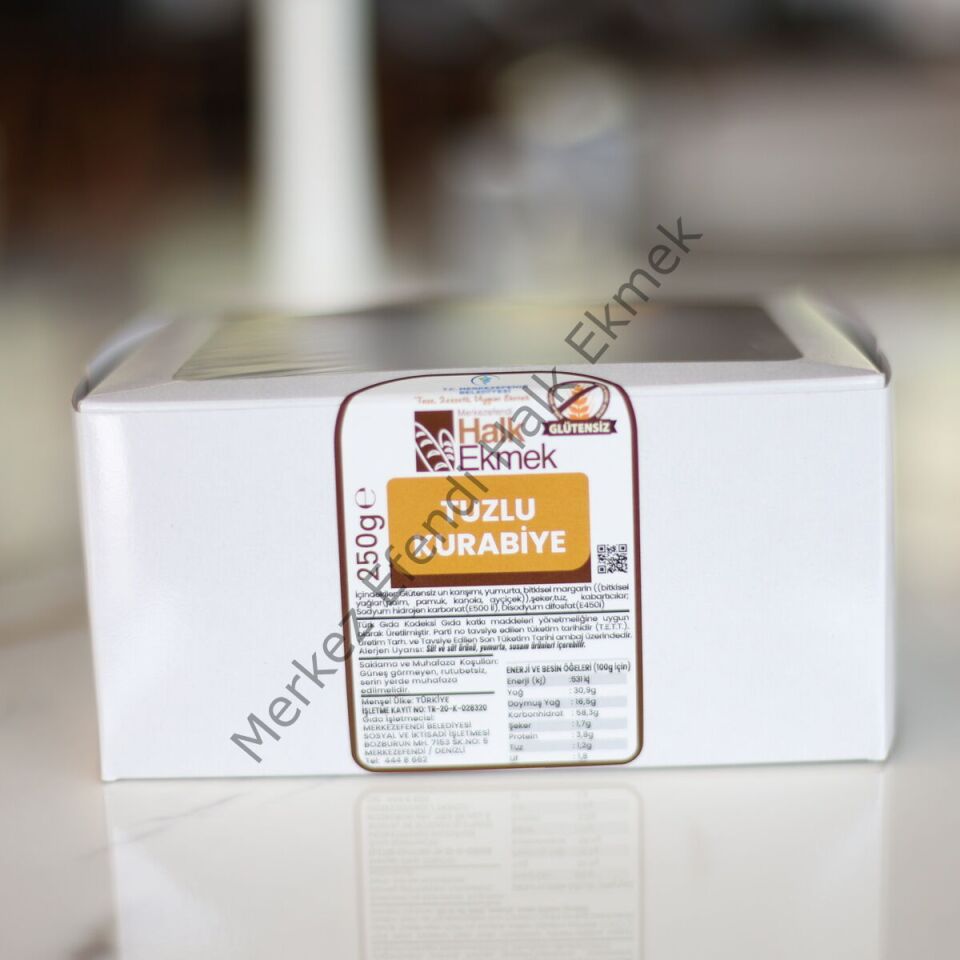 glutensiz tuzlu kurabiye 250 gr | Merkezefendi Halk Ekmek